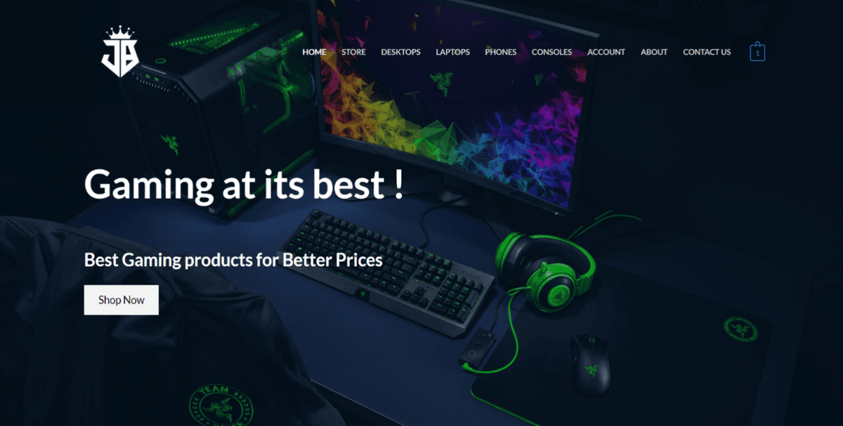 Gaming Ecomerce Website